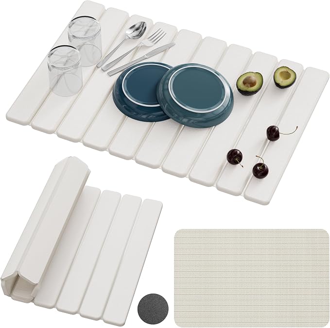 Large Stone Dish Drying Mats for Kitchen Counter – Foldable Quick Dry Stone Mat by Unknown