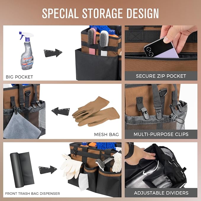 Wearable Cleaning Caddy, Cleaning Caddy Supplies Organizer - Image 2