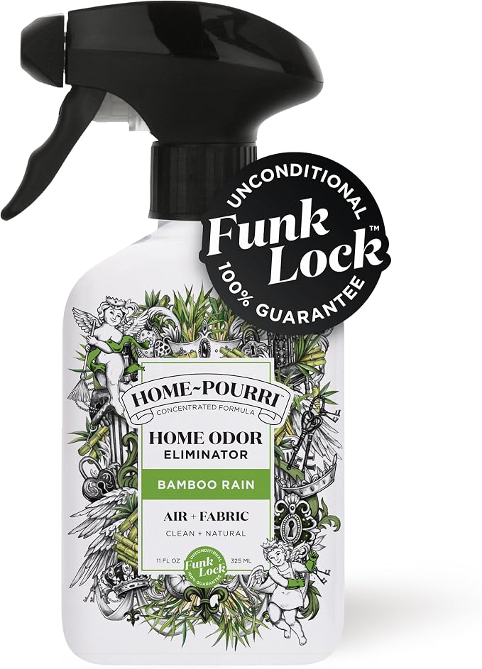 Home-Pourri Air + Fabric Multi-Purpose Odor Freshener Spray, Bamboo Rain - Image 2