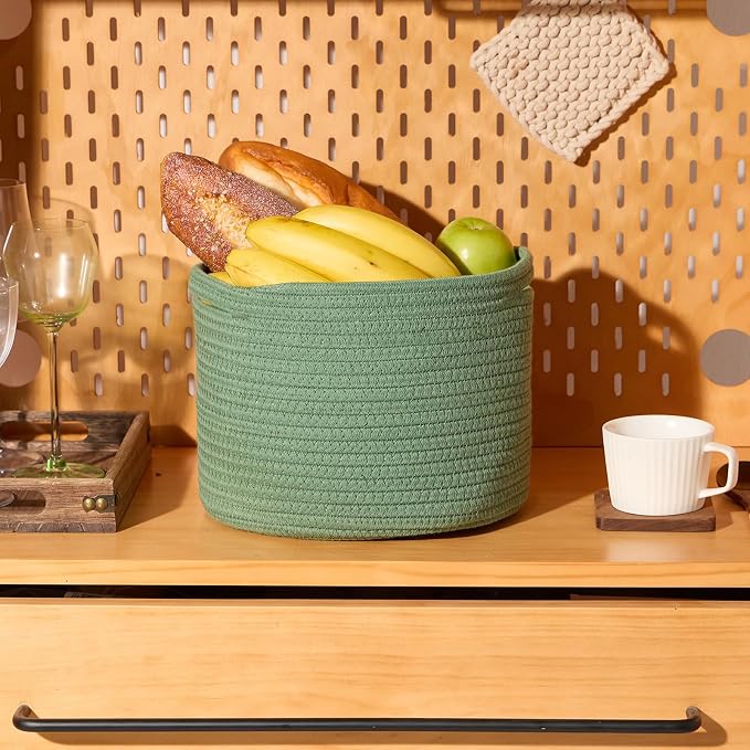 Small Basket for Organizing | Cube Shelf Closet Storage Baskets | 9.7×9.7×7.1” - Image 5