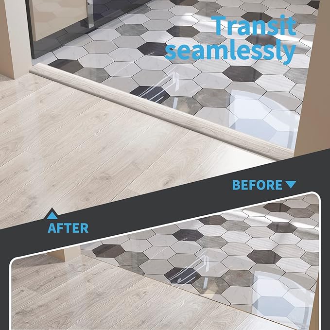 Art3d Self Adhesive Vinyl Floor Transition Strip, Laminate Floor Strip Floor - Image 3