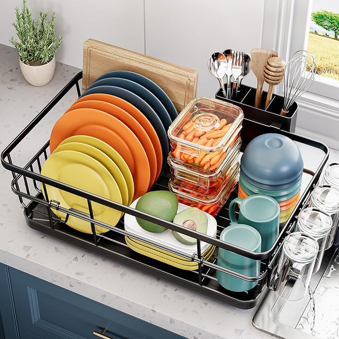 Dish Drying Rack for Kitchen Counter, Large Dish Racks by Urackify