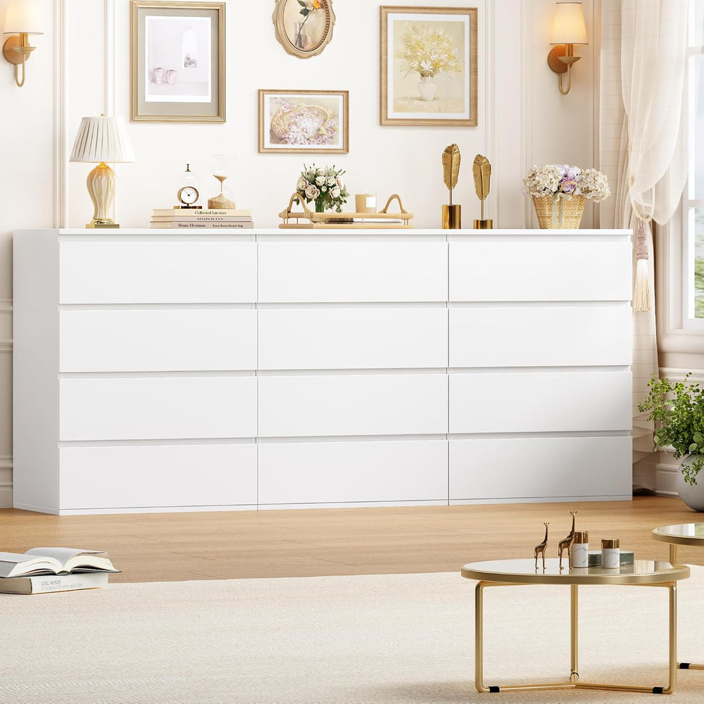 FOTOSOK White Dresser, Dresser for Bedroom, Small Dresser Chest of Drawers