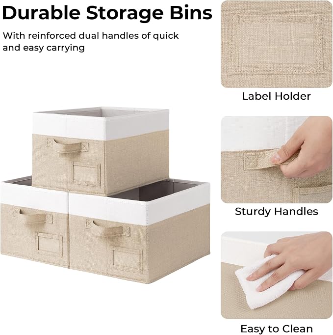 GRANNY SAYS Storage Baskets for Organizing, Fabric Storage Bins for Shelves - Image 5