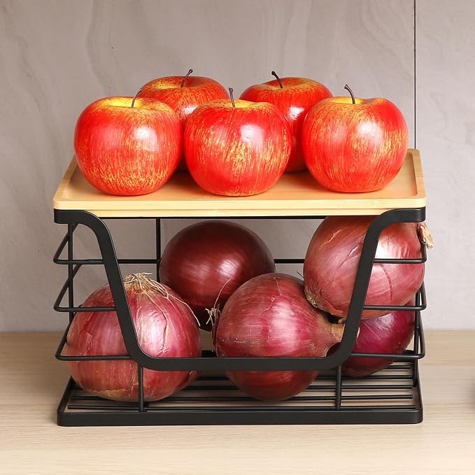 ALOCEO 2 Pack Storage Stackable Kitchen Laundry Organizers - Image 3