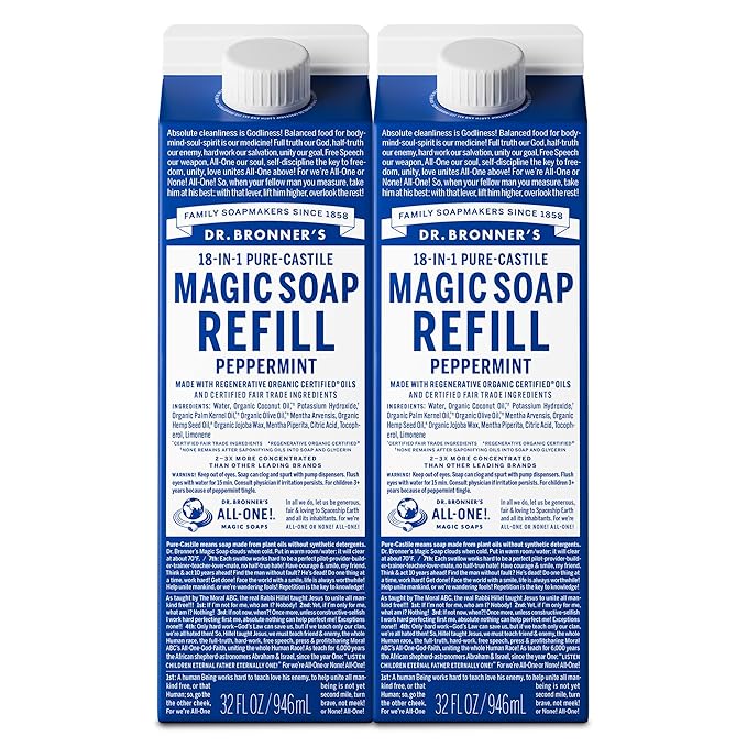 Dr. Bronner's Magic Soap-Pure-Castile Liquid Refill by DrBronners