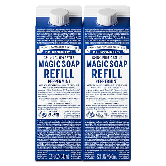 Dr. Bronner's Magic Soap-Pure-Castile Liquid Refill by DrBronners