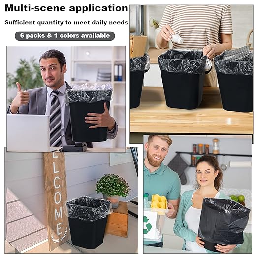 Eccliy 6 Pack Plastic Trash Can - Image 5