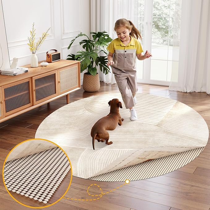 Non-Slip Rug Pad Gripper Round 6 Feet, Anti Skid Mat - Image 7