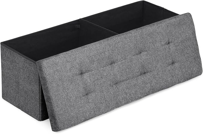 Athena Collection 43" Storage Ottoman Bench Folding Bench by AthenaCollectionFurniture