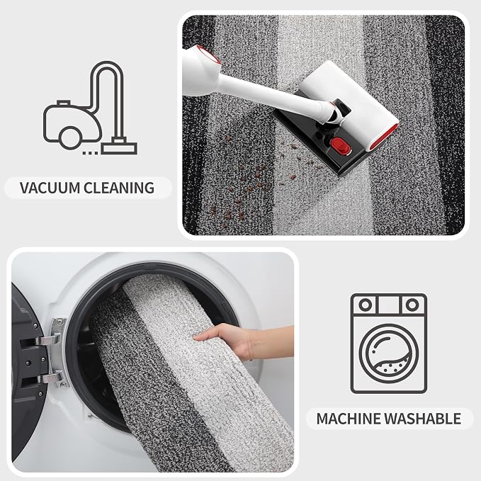 Kitinjoy Indoor Outdoor Door Mat, 47x24 Non-Slip Absorbent Dirt Trapper - Image 5
