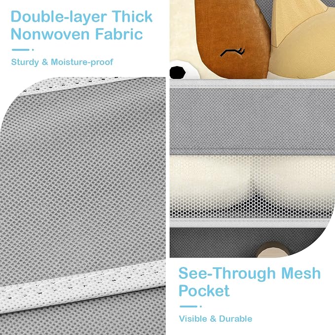 LAMU 5 Tier Over the Door Organizer Hanging, 5 Large Pockets and 10 Side - Image 5
