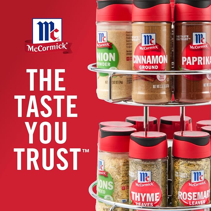 McCormick Spice Rack, Two Tier Chrome, Featuring 16 Herbs & Spices - Image 15
