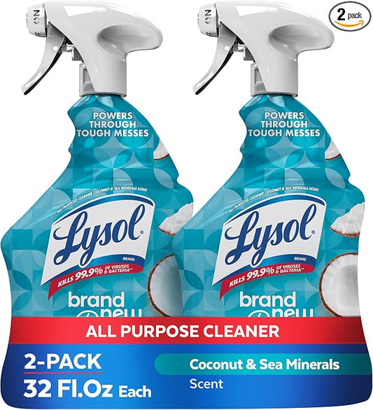 Lysol All Purpose Cleaner Spray, Kitchen & Bathroom Cleaner, Coconut & Sea by Lysol