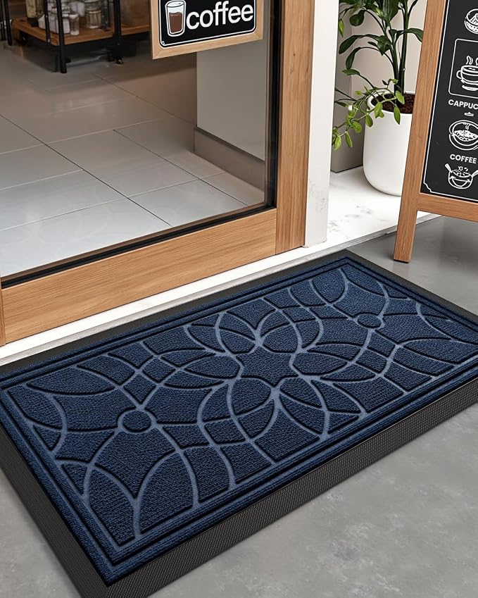 DEXI Front Door Mat Outside Entrance, Heavy Duty Non Slip Low Profile Doormat - Image 9