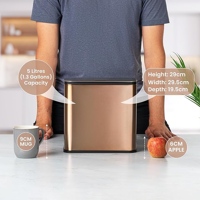 RedFactor Stainless Steel Hanging Trash Can - Image 3