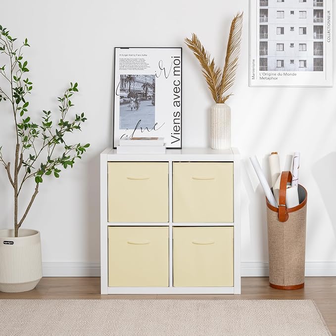 StorageWorks Beige Storage Cubes, 13x13 Storage Cube Bins - Image 4