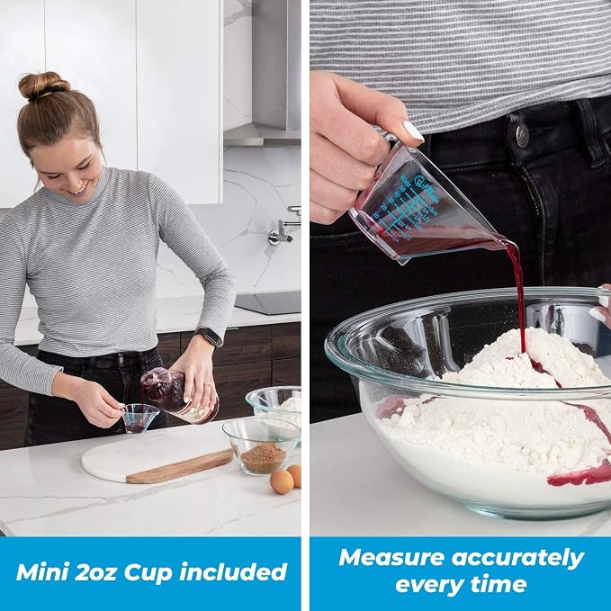 KPKitchen 4-Piece Angled Liquid Measuring Cups Plastic Set - Image 5