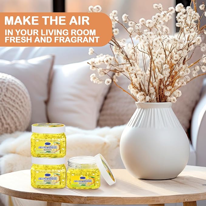 6 Pcs Air Freshener Gel Beads Bulk Odor Eliminator Beads Odor Removing Gel - Image 4