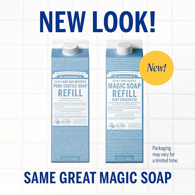 Dr. Bronner's Magic Soap-Pure-Castile Liquid Refill - Image 2