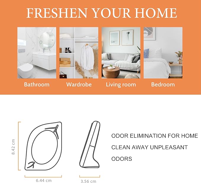 Air Freshener for Home, 4 Pack, Odor Eliminator for Small Area Closets Bathroom - Image 5