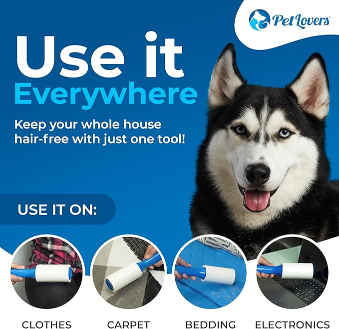 PetLovers Extra Sticky Lint Roller Bulk Value Set 3 Rollers 7 Refills 1 - Image 6