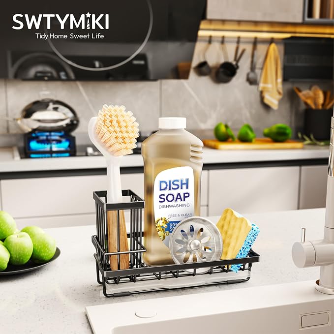 SWTYMIKI Sink Caddy Sponge Holder - Image 7