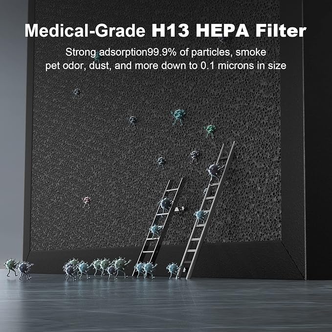 Air Purifier for Large Room: Three-in-one Air Filter for Allergies Pets Asthma - Image 6