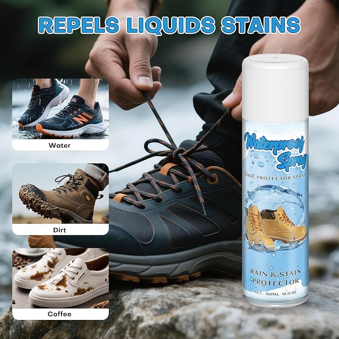 etching Shoe Protector Spray, Suede Protector Spray, Rain & Stain Waterproof - Image 5
