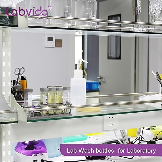 4 pcs of Plastic Squeeze Bottles, Lab Wash Bottle Squeeze Vol.1000ml 33.8oz - Image 2