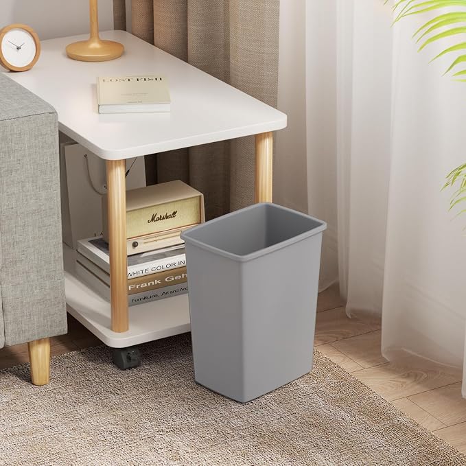 35 Quart Plastic Trash Can, Under Canbinet Waste Bin, 9-Gallons Slim Trash Can - Image 4