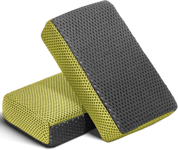 Car Wash Sponge, Dual Sided Car Clay Scrubber by JIURAIN