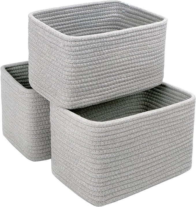 Small Cotton Rope Basket – Storage Bin by RRUNKA