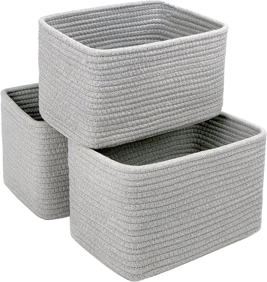Small Cotton Rope Basket – Storage Bin by RRUNKA