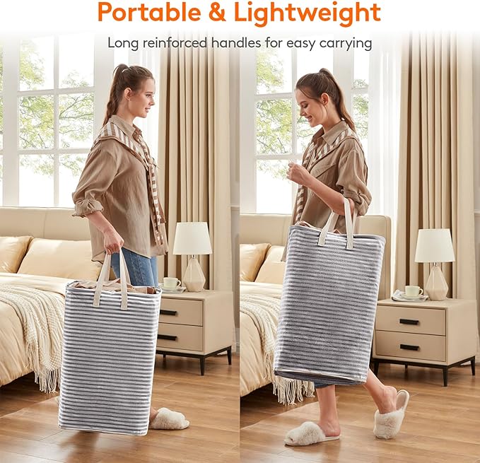 Lifewit 6 Pack Laundry Hamper Large Collapsible Laundry Baskets, Freestanding - Image 4