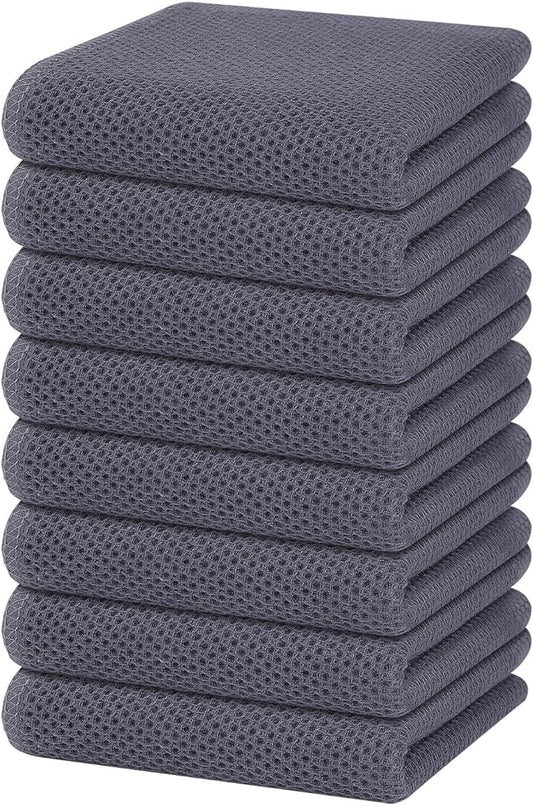 Homaxy 100% Cotton Waffle Weave Kitchen Dish Towels, Ultra Soft Absorbent Quick by Homaxy
