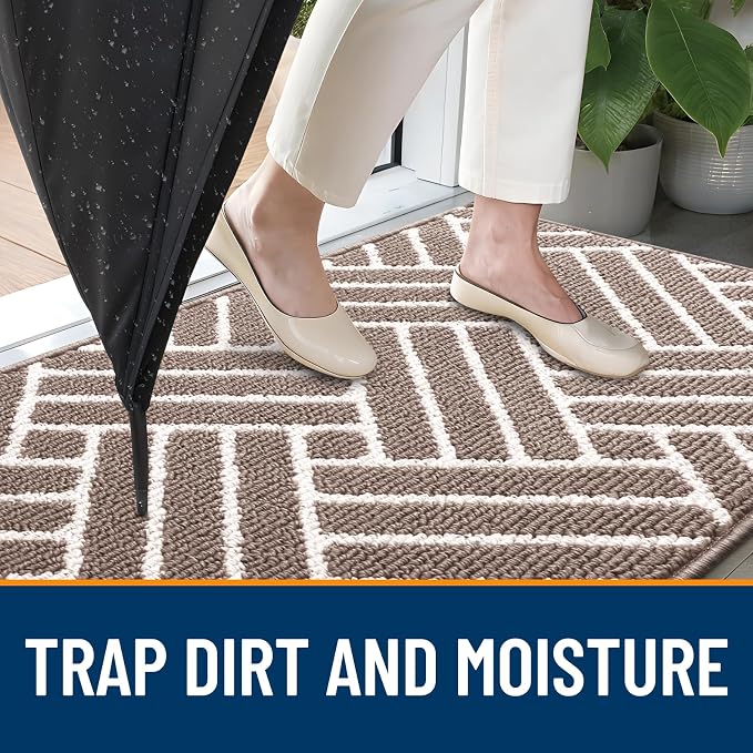 OLANLY Indoor Door Mat, 40x32 Inch, Dirt Resistant and Absorbent, Non-Slip - Image 2