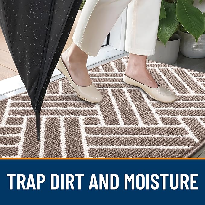OLANLY Indoor Door Mat, 48x32 Inch, Dirt Resistant and Absorbent, Non-Slip - Image 2