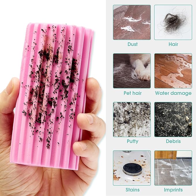 4 Pack Damp Dusting Sponge Duster, Reusable Household Cleaning Sponge Tool - Image 3