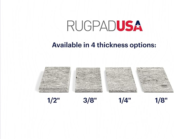 RUGPADUSA - Dual Surface - 1'10" x 7'10" - 3/8" Thick - Felt + Rubber - - Image 9