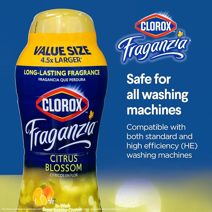 Clorox Fraganzia Laundry Scent Booster Crystals in Citrus Blossom Scent - Image 4