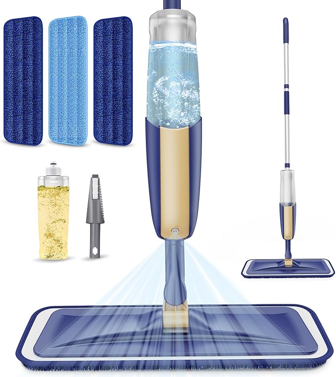 Microfiber Spray Mops for Hardwood Floor Cleaning by MEXERRIS