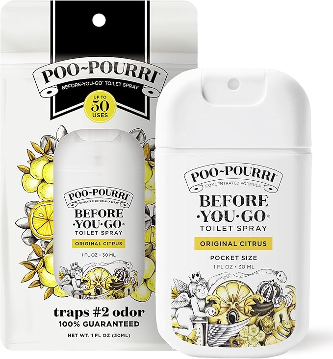 Poo-Pourri Before-You-Go Pocket Toilet Spray, Travel Essentials, Original Citrus by %7EPourri