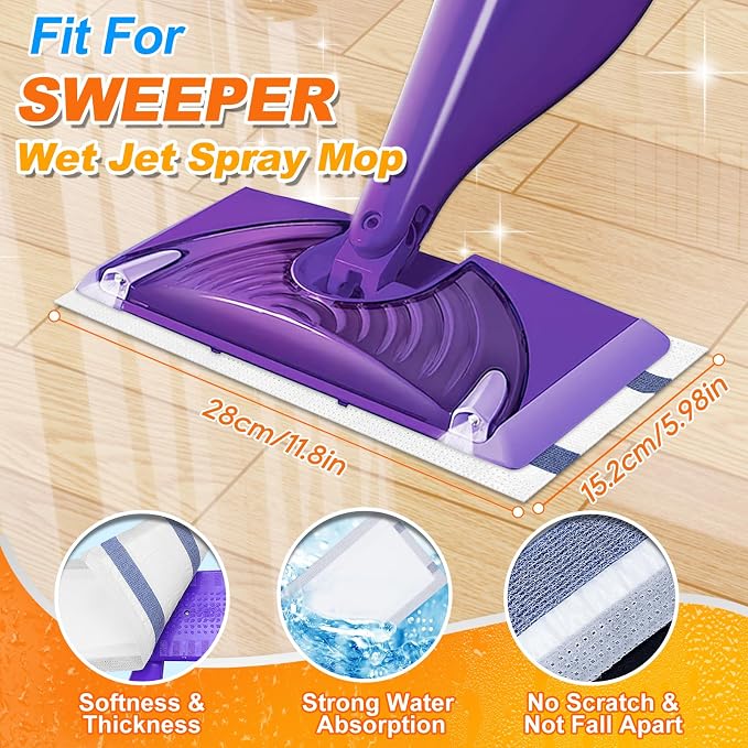 Microfiber Floor Mop Pads 36 Count Compatible - Image 2