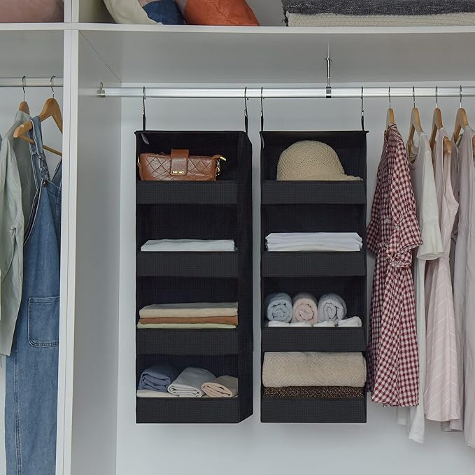 GRANNY SAYS 4-Shelf Hanging Organizer, Closet Hanging Shelves, Closet Hanging - Image 2