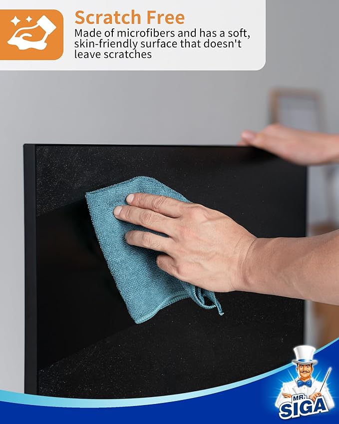 MR.SIGA Microfiber Cleaning Cloth, All-Purpose Microfiber Towels, Streak Free - Image 4