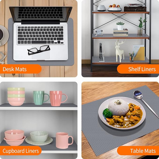 Shelf Liners for Kitchen Cabinets Non-Slip Drawer Liner Non Adhesive Cupboard - Image 4