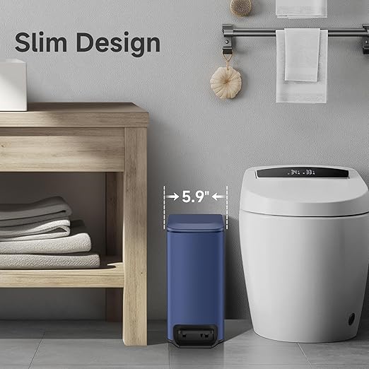 TIPGO Slim Bathroom Trash Can - Image 4