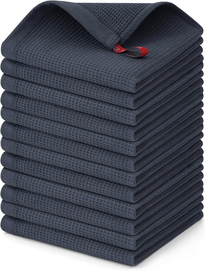 Homaxy 100% Cotton Waffle Weave Dish Cloths by Homaxy