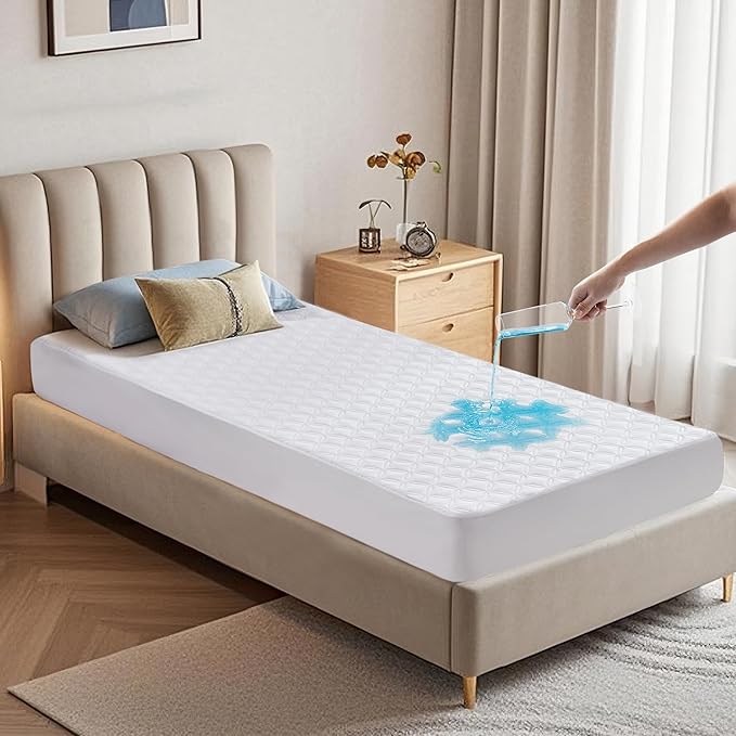 BEDLORE Waterproof Mattress Protector, Twin Size Mattress Pad by Bedlore